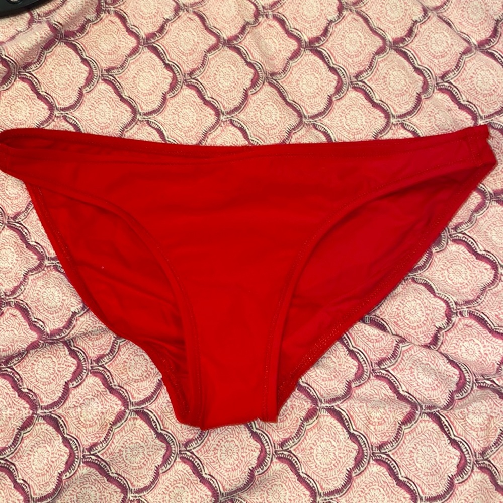 EBW Everything but Water classic hipster bikini bottom red L large